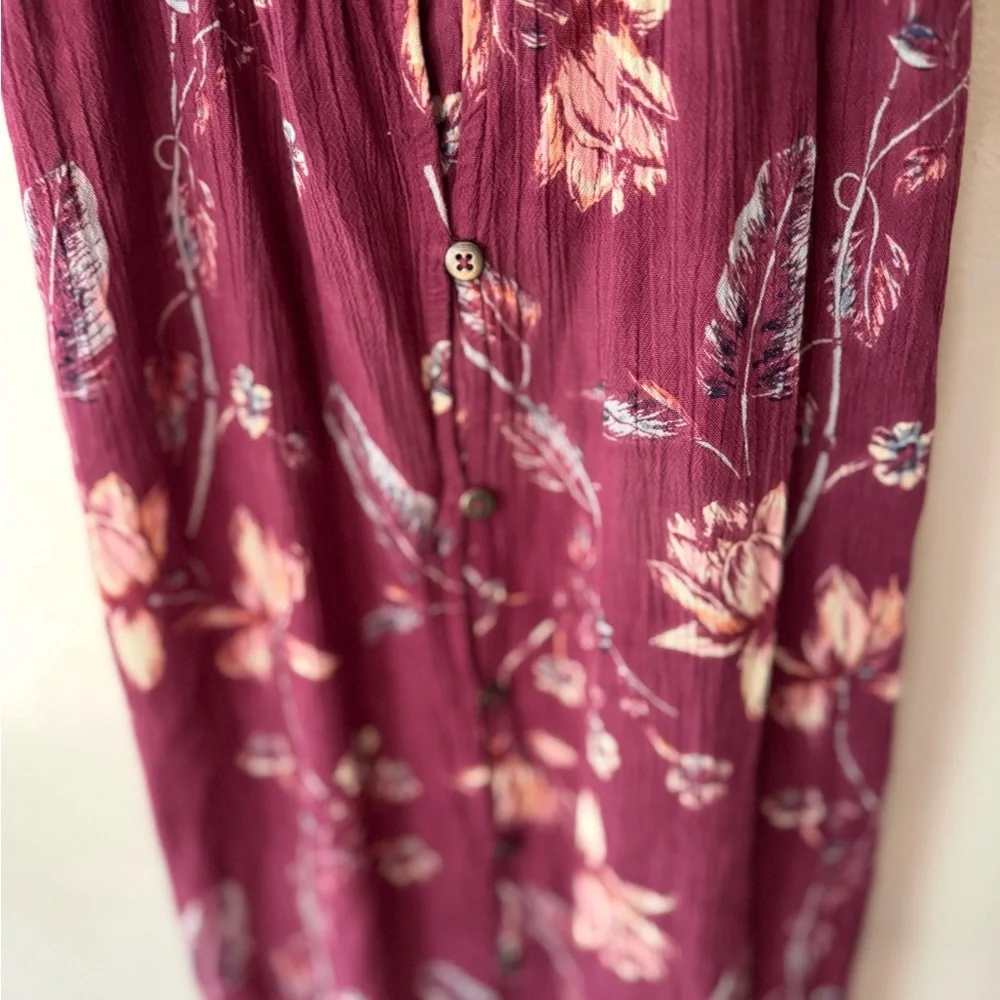 Billabong Floral Maxi Dresses - Yellow and Purple - Picture 3 of 7